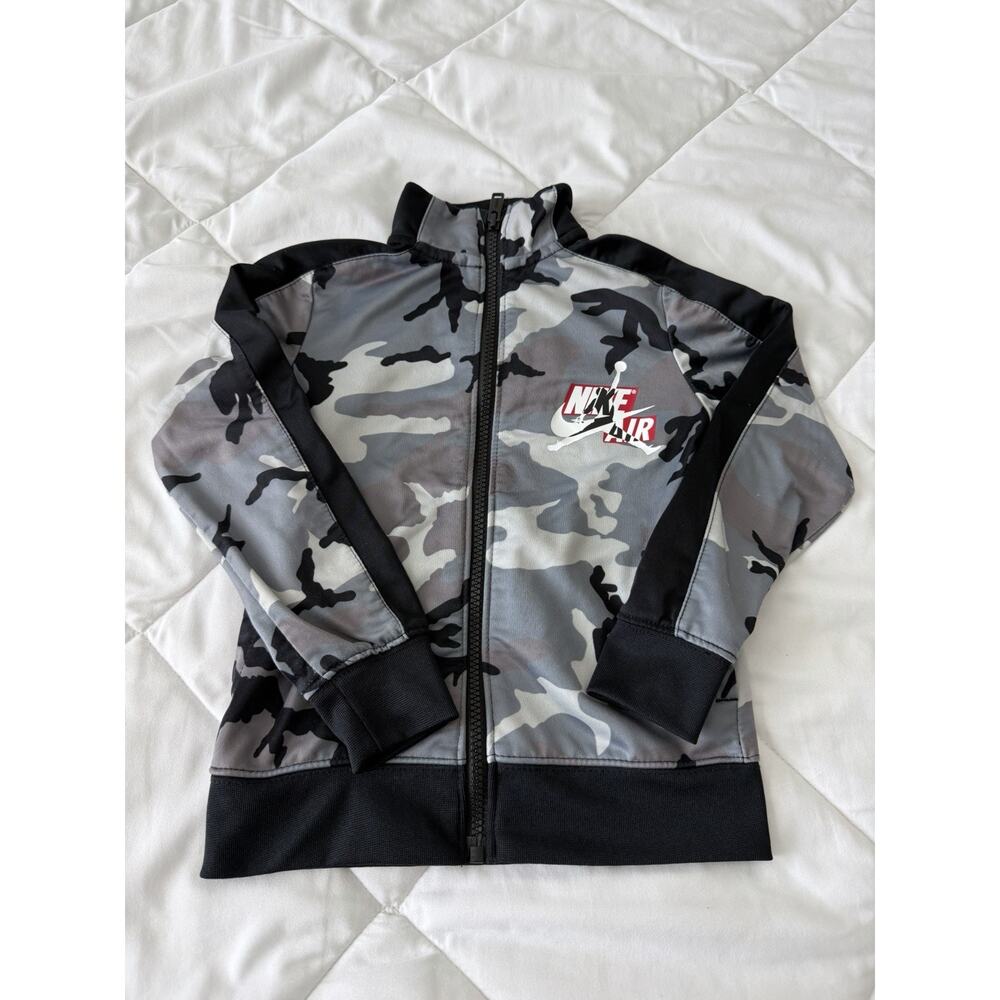 Nike Air Jordan Jumpman Toddler Boys Size 3/4T Full Zip Camo Track Jacket